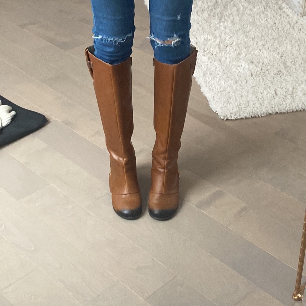 gorgeous knee high Joyfolie Frankie boots size 9 need new heel sole - Picture 5 of 6